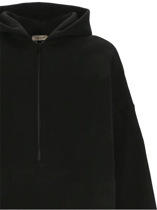    Traduzione vocale Felpa con cappuccio in pile con mezza zip Fear of God | FG24FW501006FLC001